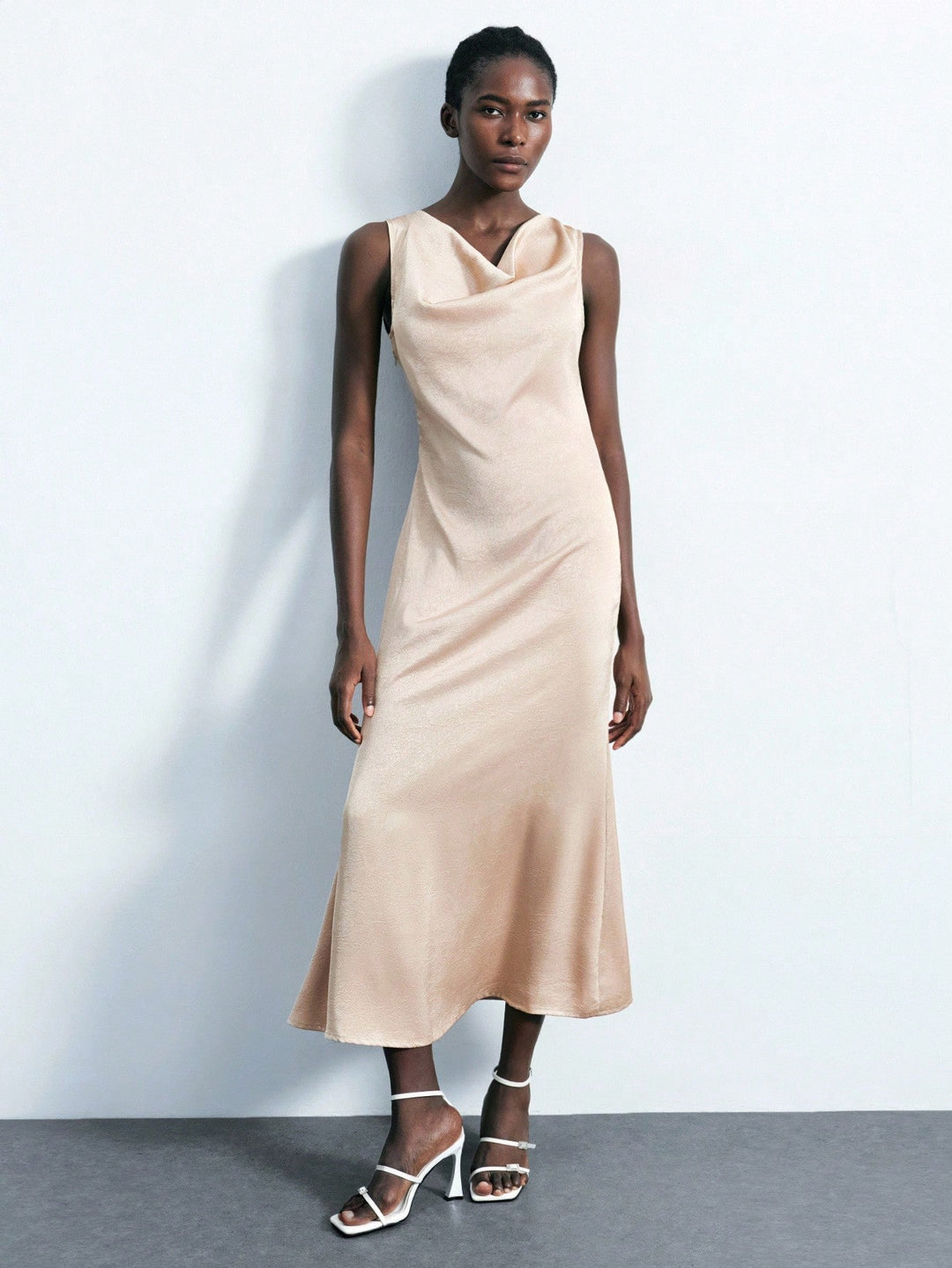 Rochie maxi SHEIN, portocaliu