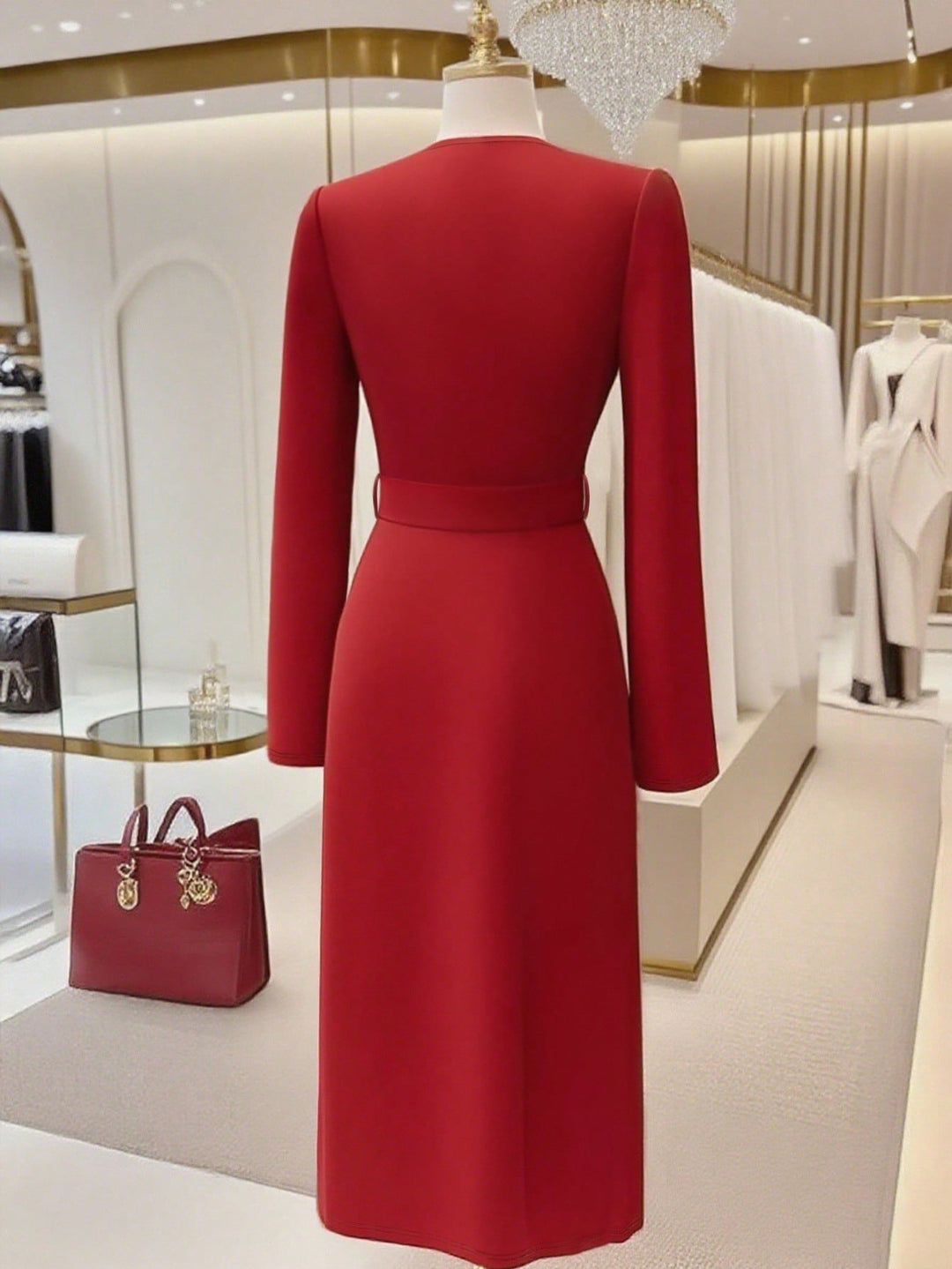 Rochie midi SHEIN, roșu