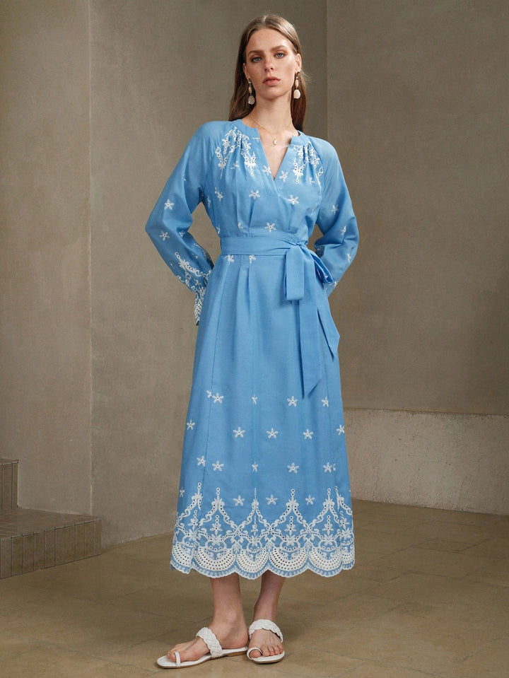 Rochie maxi SHEIN, albastru