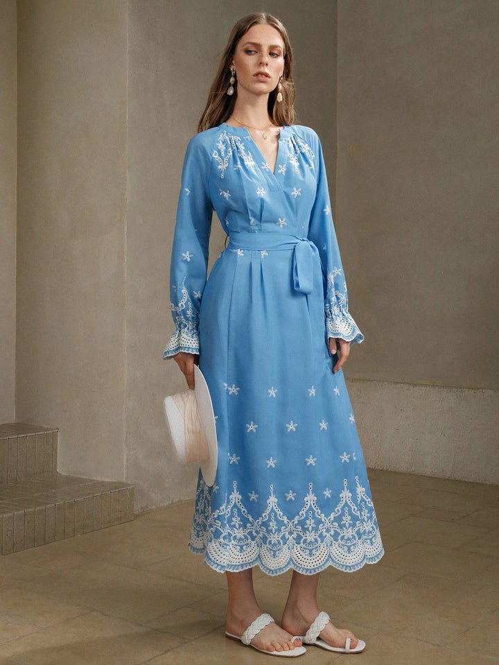 Rochie maxi SHEIN, albastru