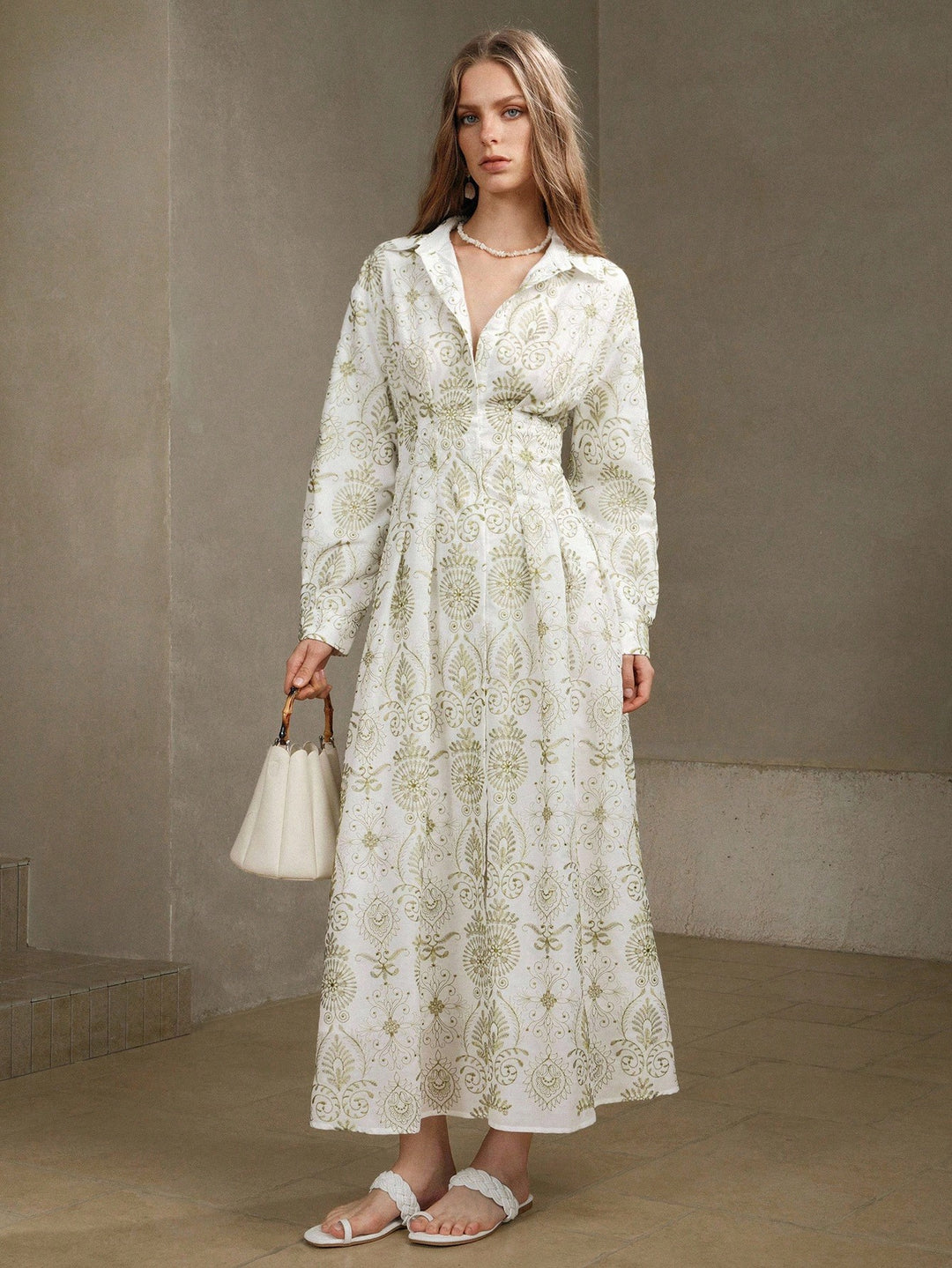 Rochie maxi SHEIN, verde