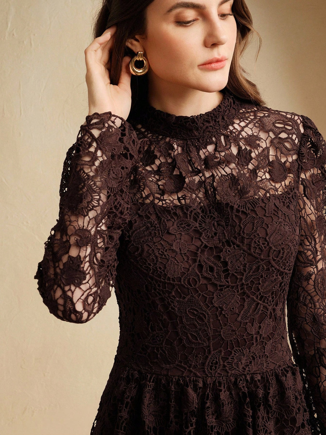 Rochie maxi SHEIN, maro