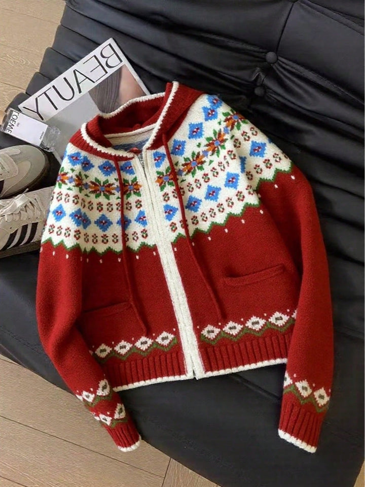 Cardigan SHEIN, roșu