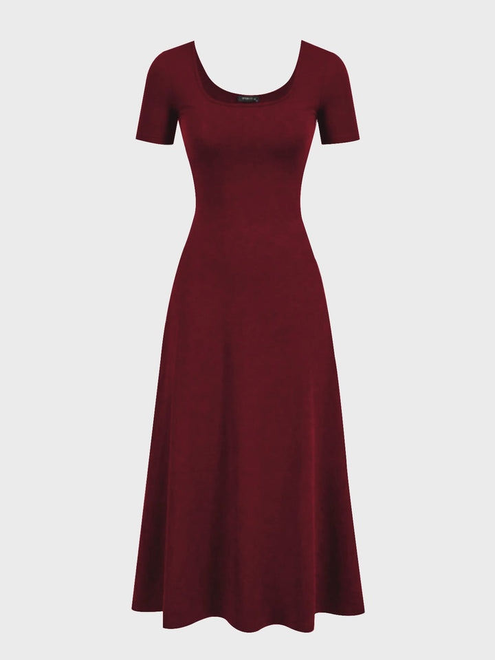 Rochie midi SHEIN, vișiniu