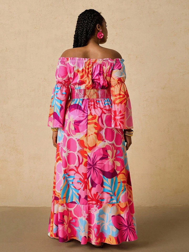 Rochie maxi SHEIN, mix culori
