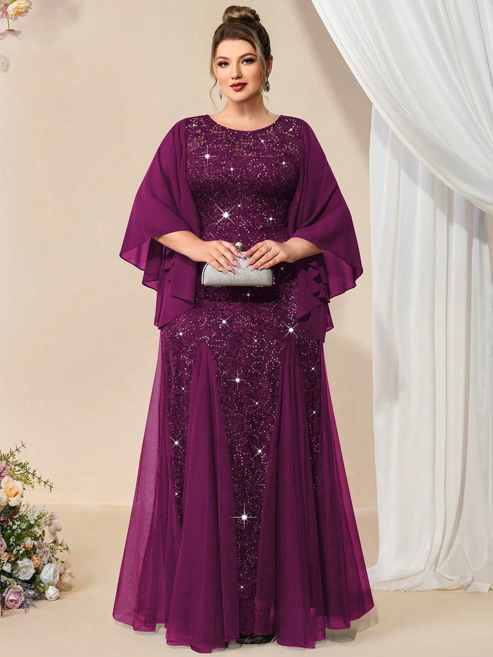 Rochie de ocazie SHEIN, vișiniu