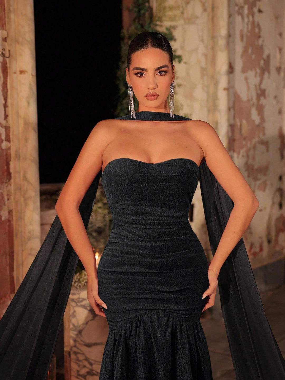 Rochie de ocazie SHEIN, negru