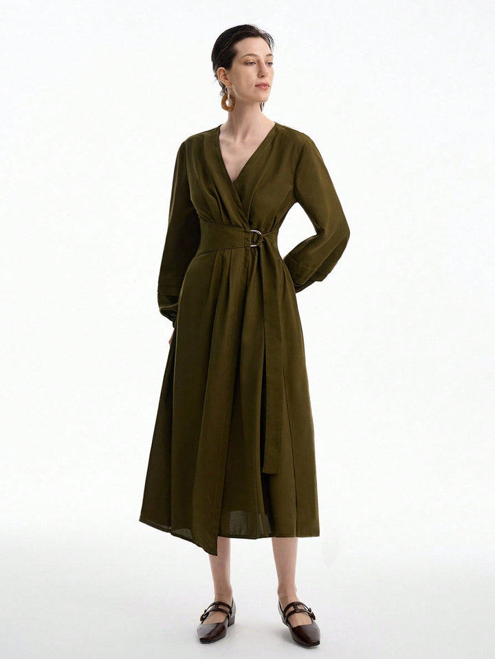 Rochie maxi SHEIN, kaki