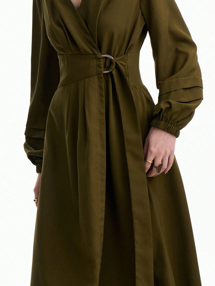 Rochie maxi SHEIN, kaki