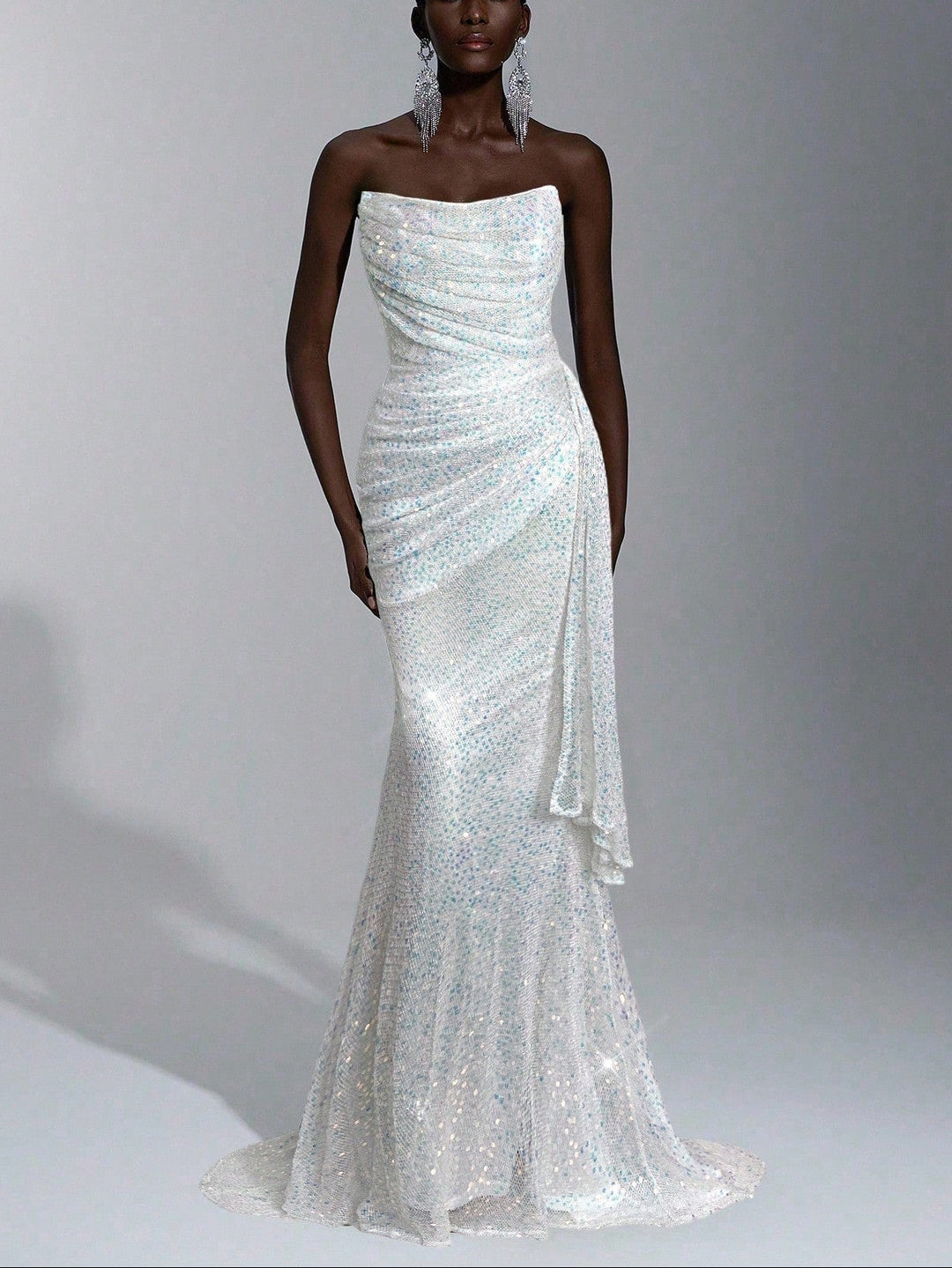 Rochie de ocazie Shein, alb