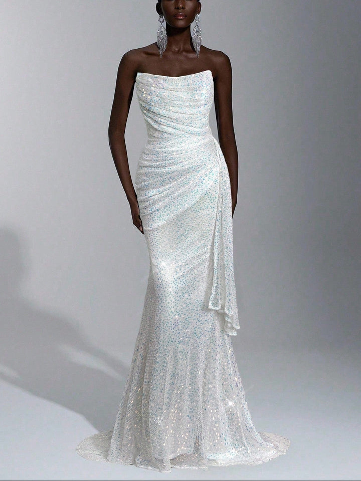 Rochie de ocazie Shein, alb