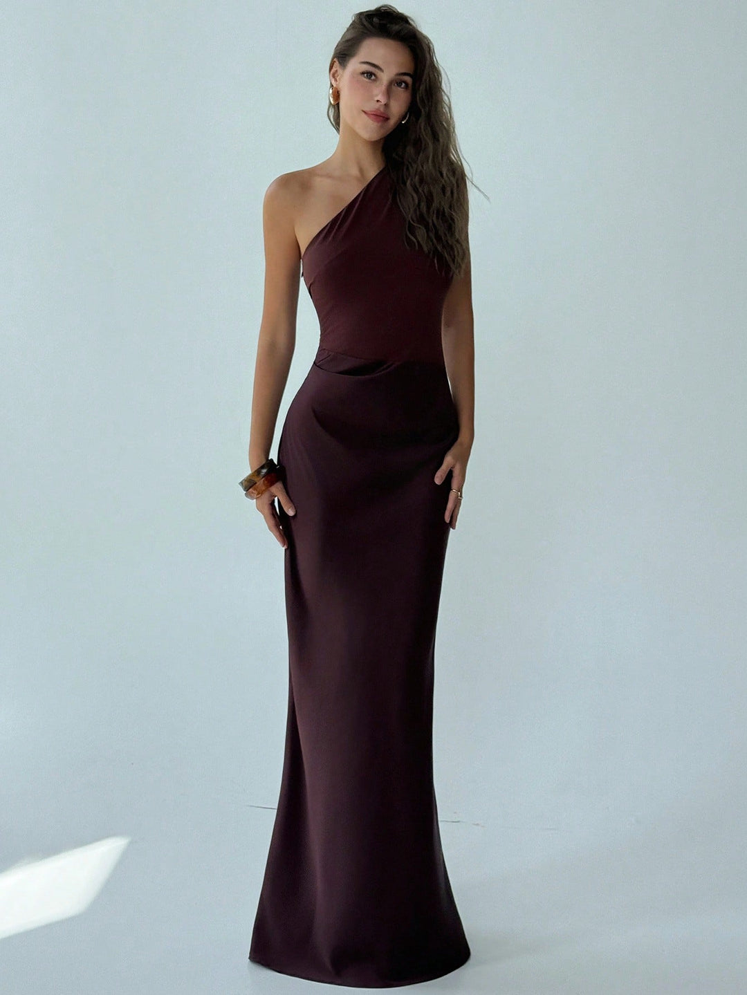 Rochie maxi SHEIN, maro