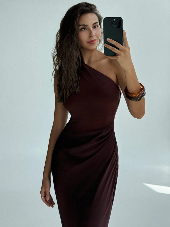 Rochie maxi SHEIN, maro
