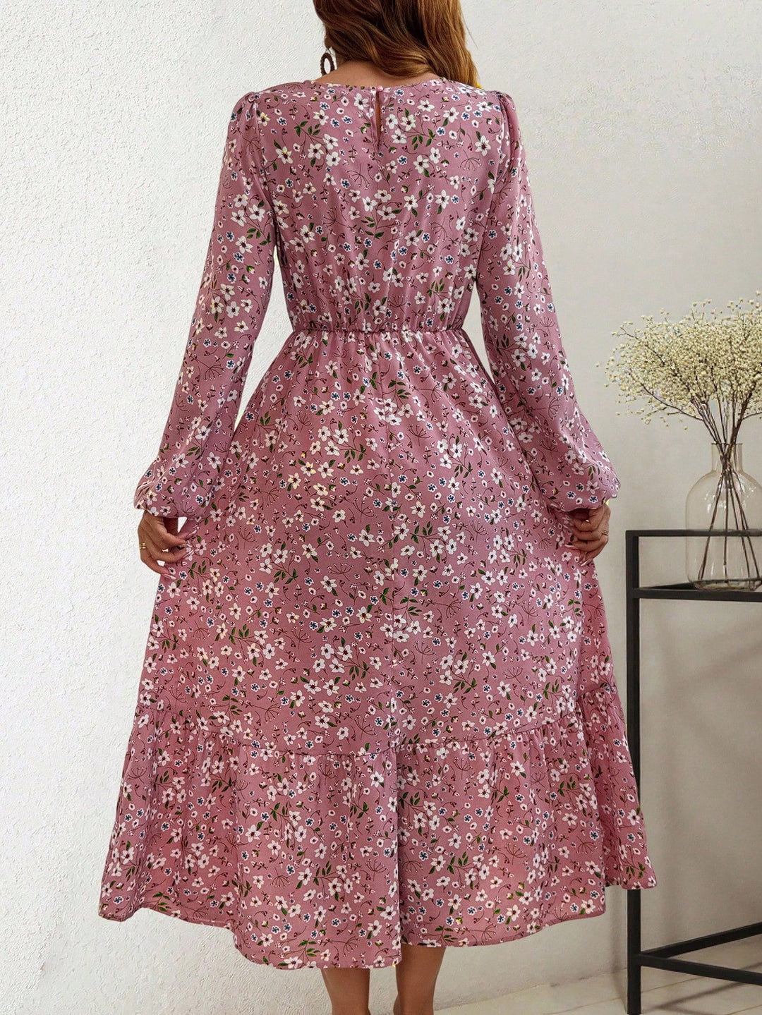 Rochie midi SHEIN, roz
