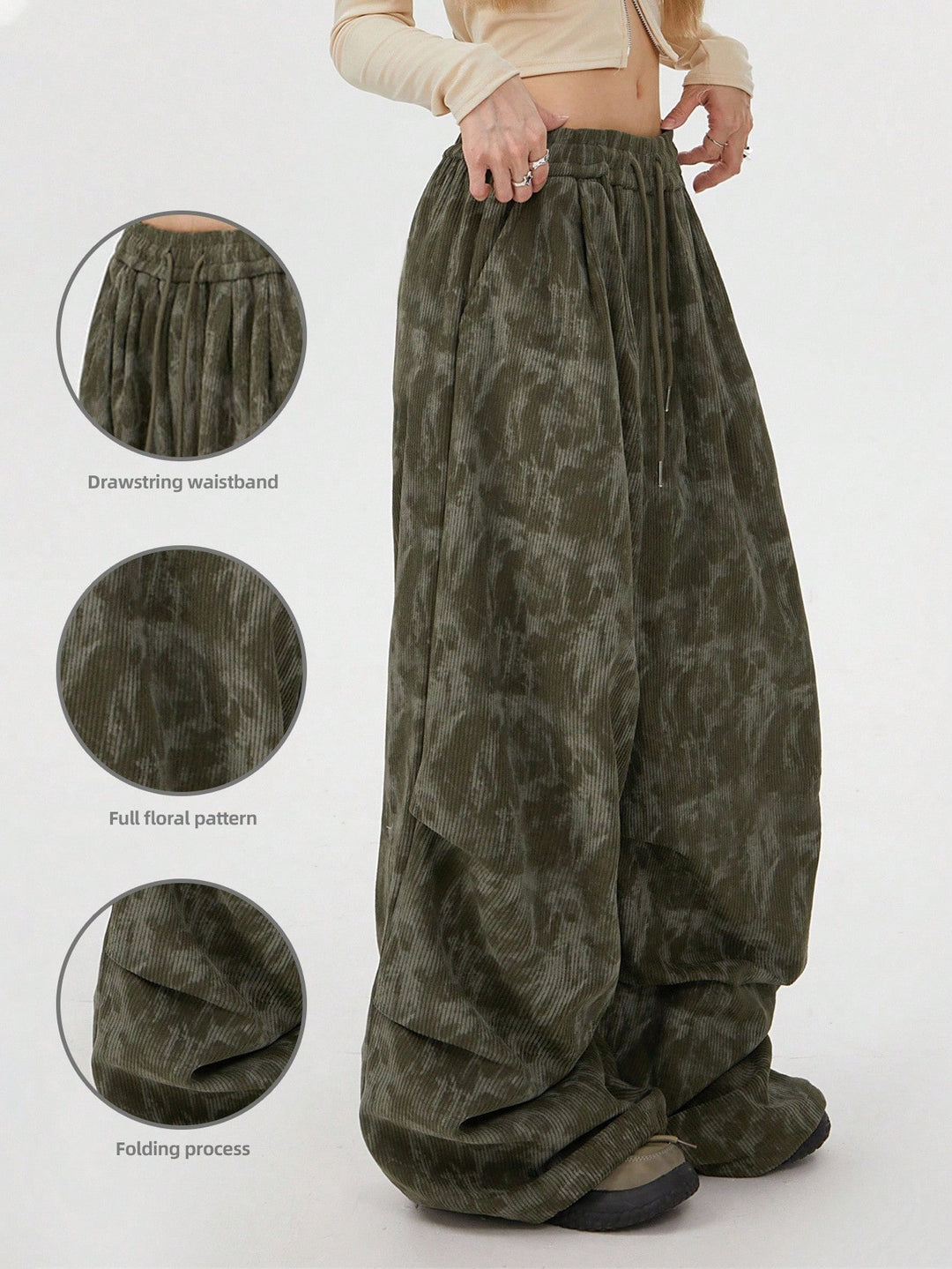 Pantaloni SHEIN, verde