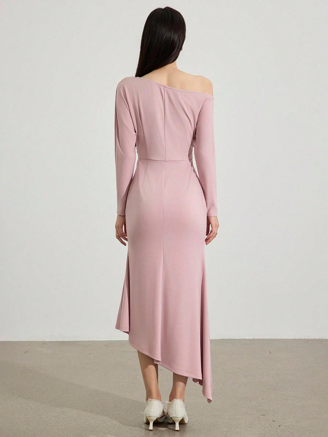 Rochie midi SHEIN, roz