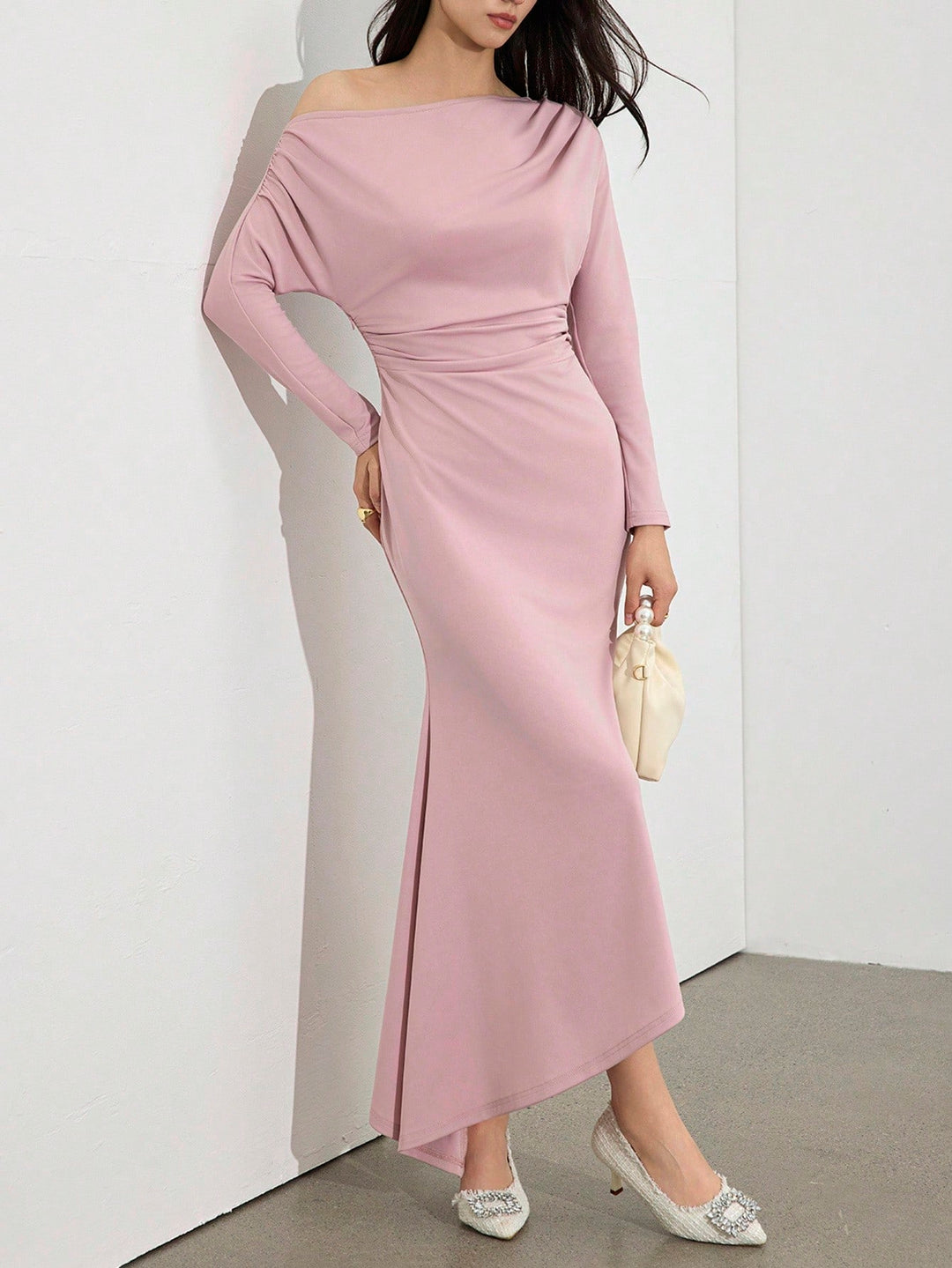 Rochie midi SHEIN, roz