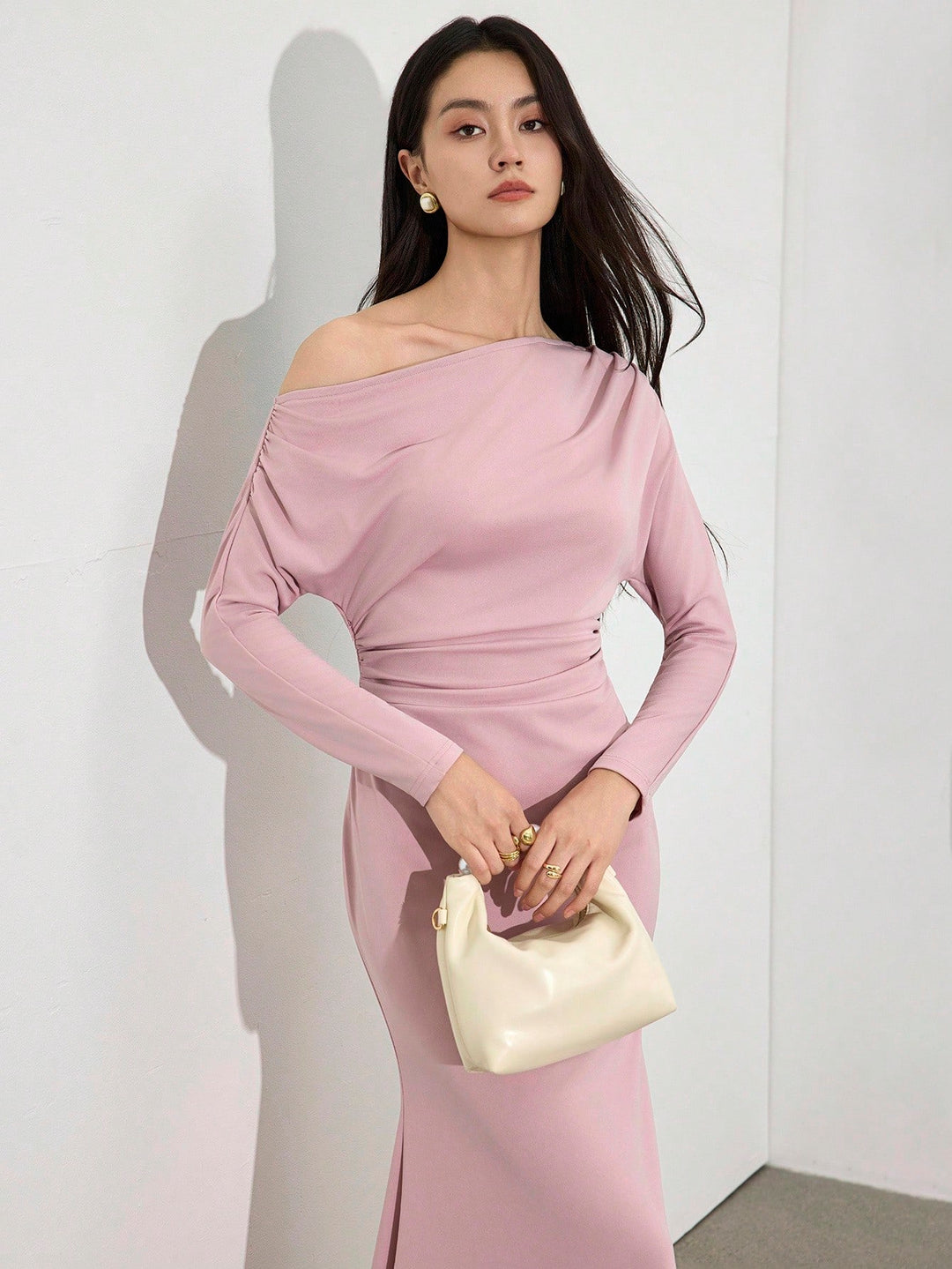 Rochie midi SHEIN, roz