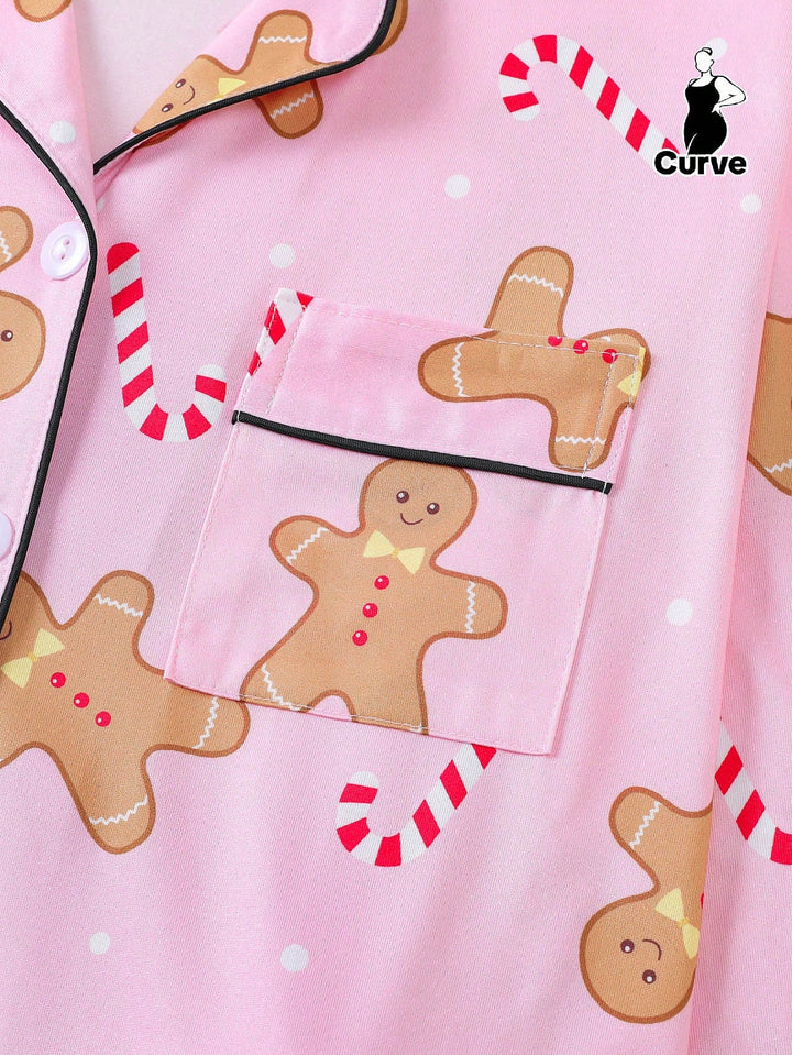 Set pijamale SHEIN, roz