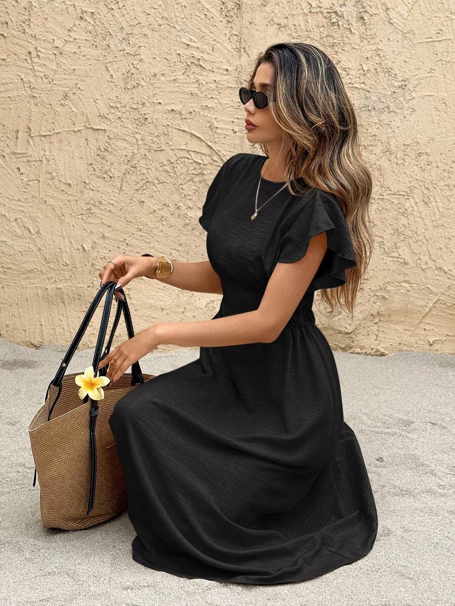 Rochie midi SHEIN, negru