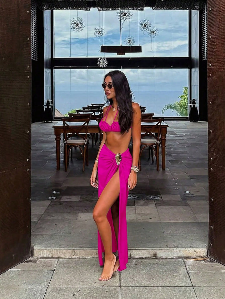 Set bikini SHEIN, roz