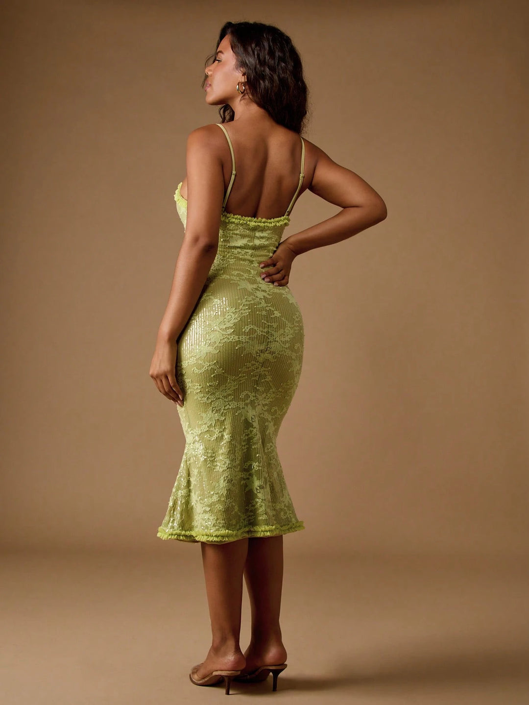 Rochie midi SHEIN, verde