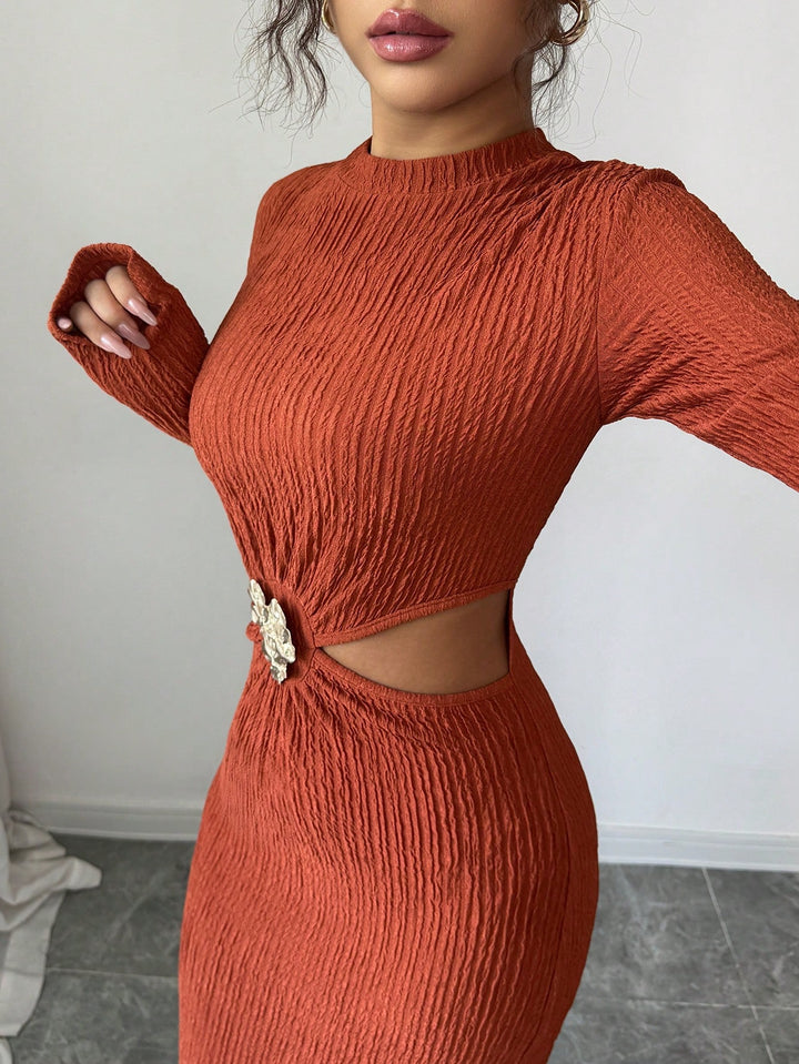 Rochie maxi SHEIN, maro