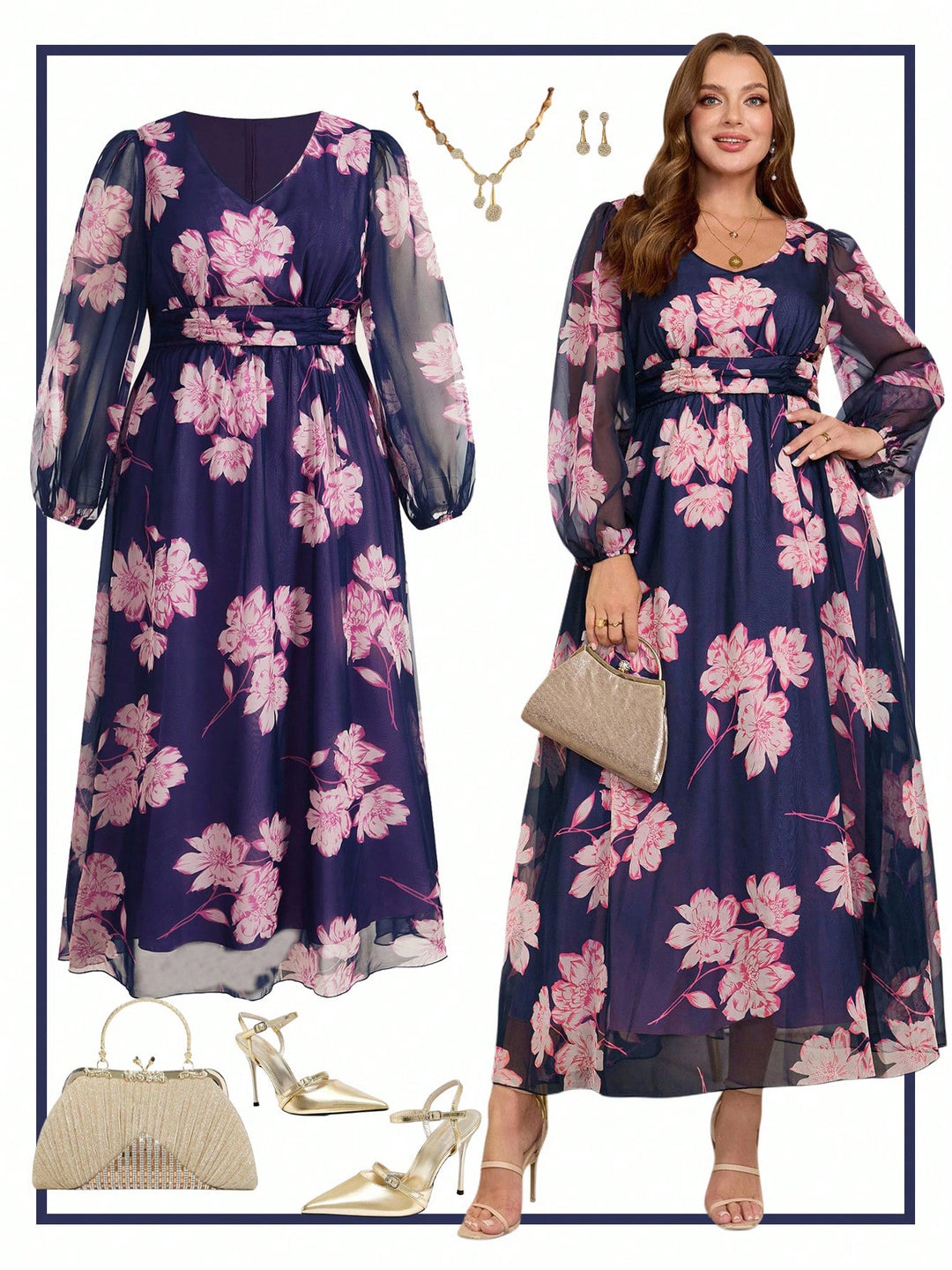 Rochie SHEIN, mix culori