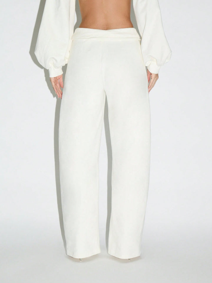 Pantaloni SHEIN, alb
