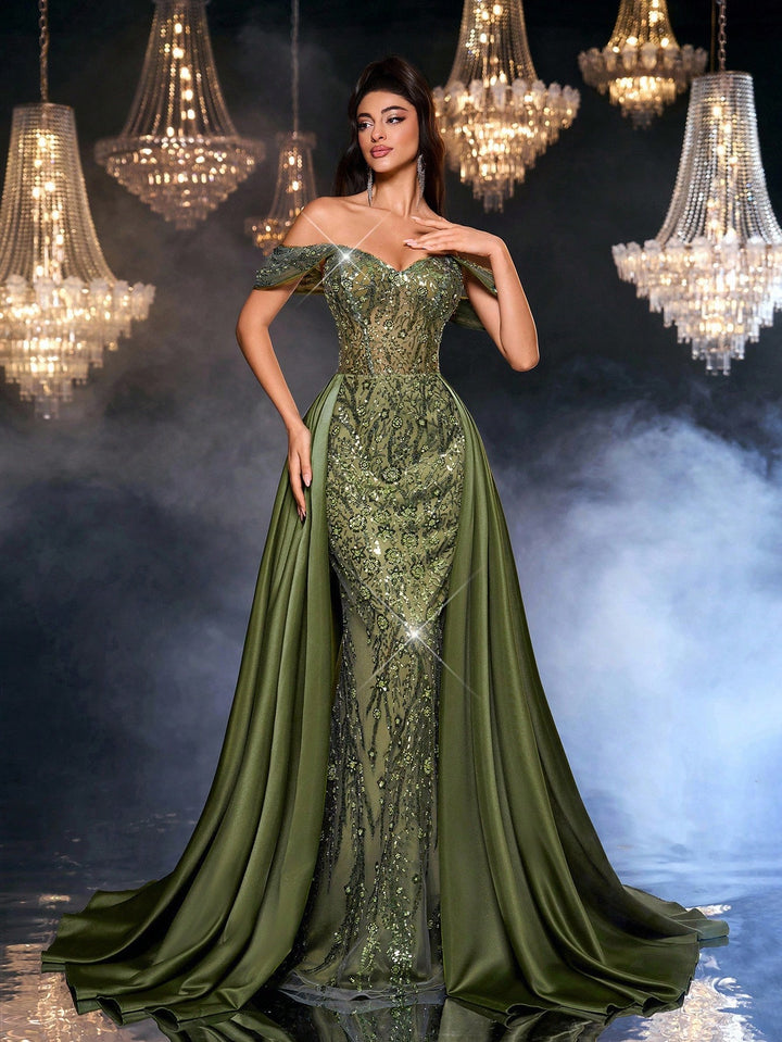 Rochie SHEIN, verde