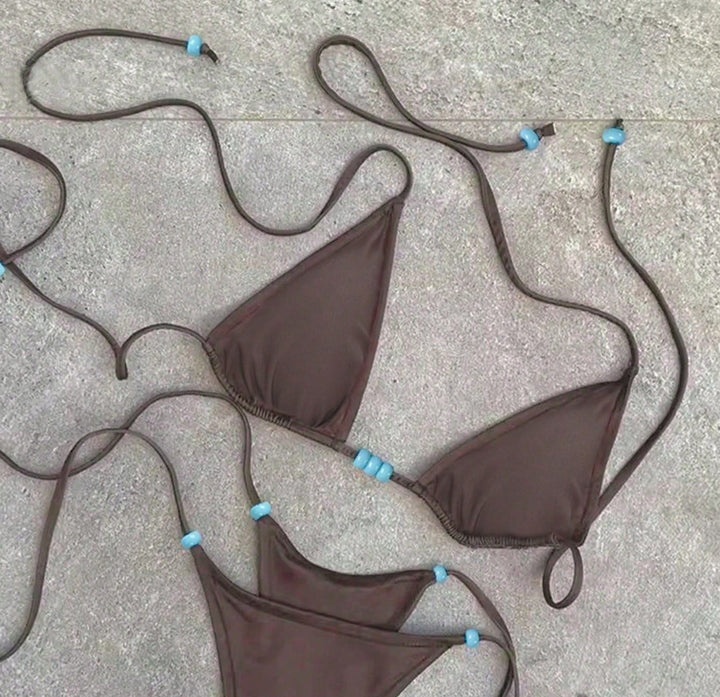 Sutien de baie SHEIN, maro