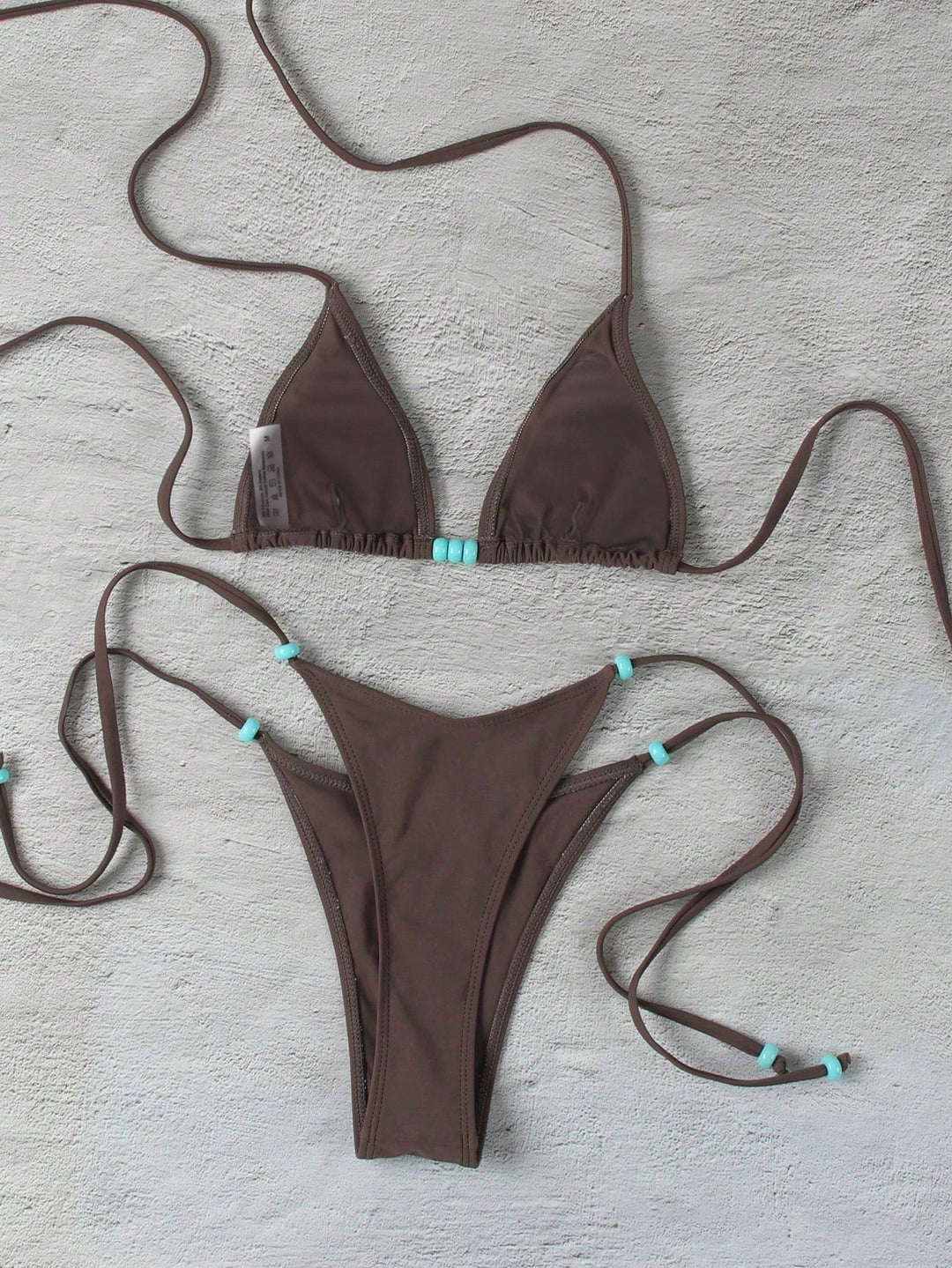Costum de baie SHEIN, maro