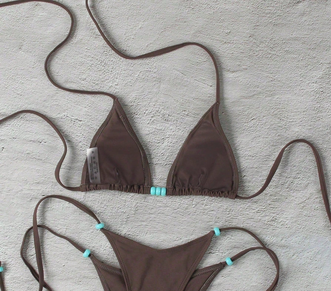 Sutien de baie SHEIN, maro