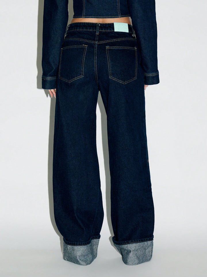 Jeans SHEIN, bleumarin