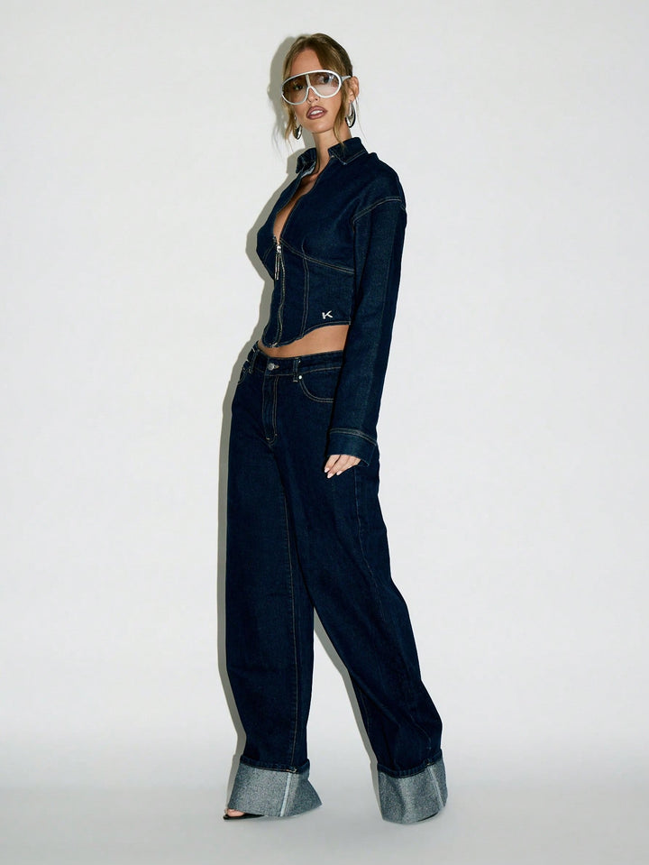 Jeans SHEIN, bleumarin