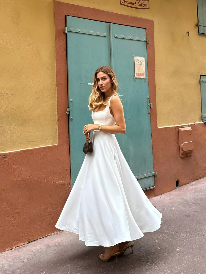 Rochie maxi SHEIN, alb
