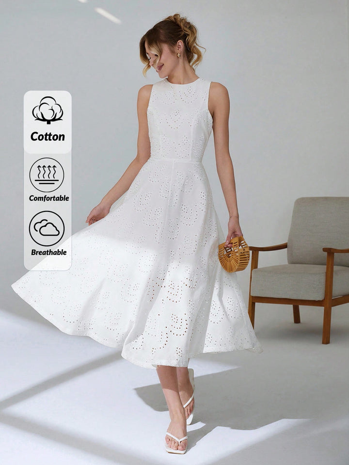 Rochie midi SHEIN, alb