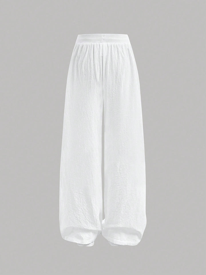 Pantaloni SHEIN, alb
