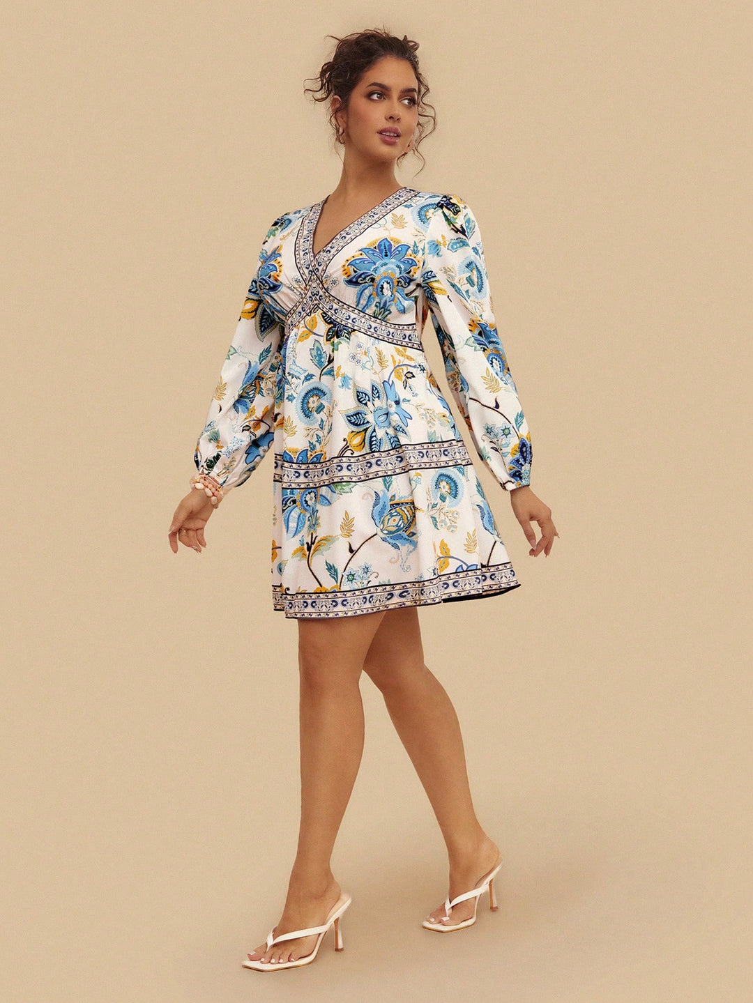 Rochie midi SHEIN, mix culori