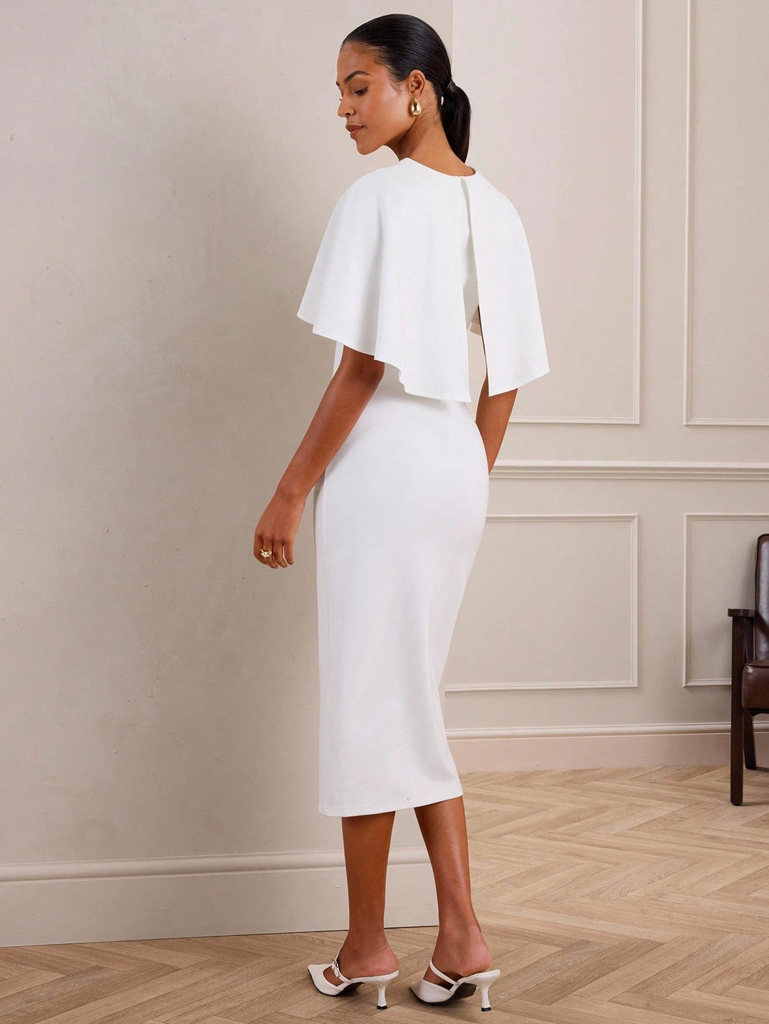 Rochie maxi SHEIN, alb
