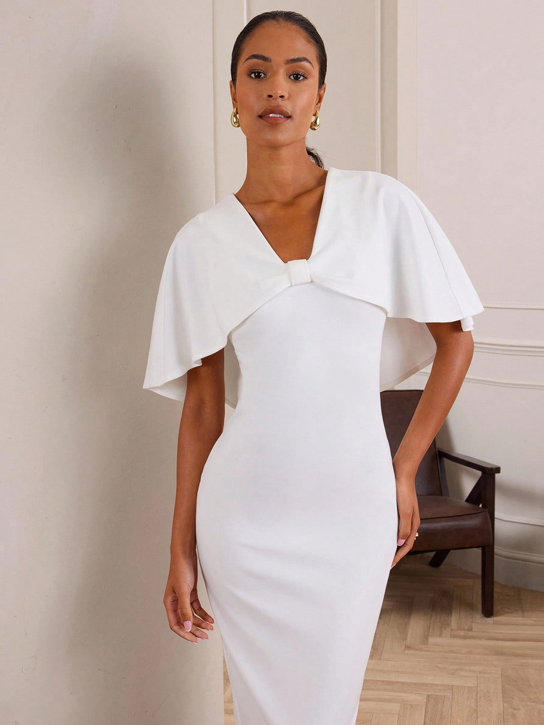 Rochie maxi SHEIN, alb