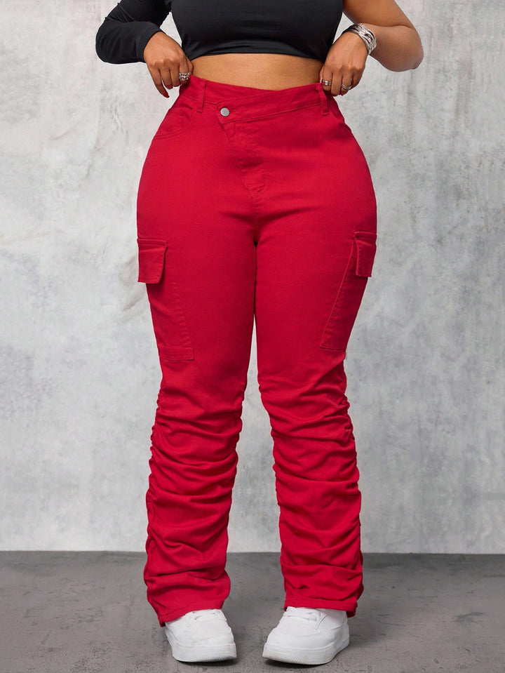 Jeans SHEIN, roșu