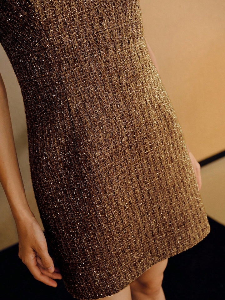 Rochie scurtă SHEIN, maro