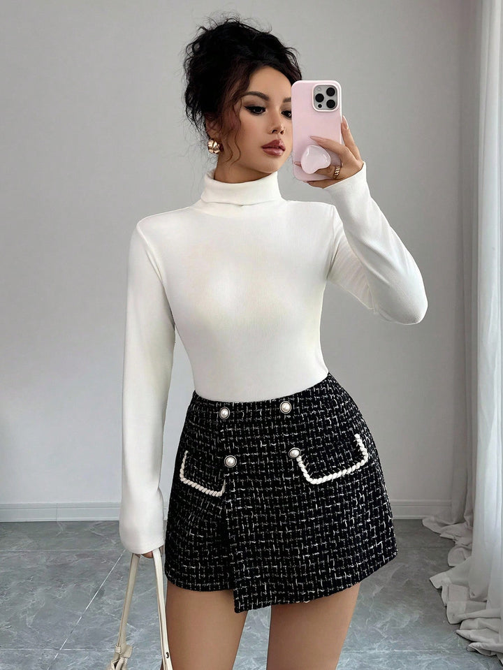 Pantaloni scurți SHEIN, negru