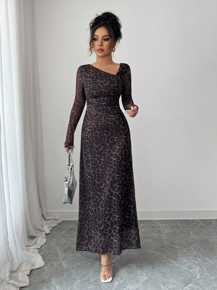 Rochie maxi SHEIN, maro