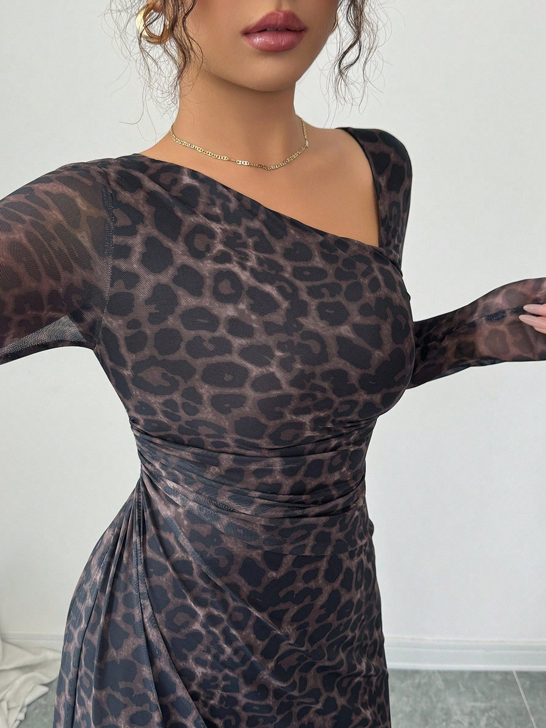 Rochie maxi SHEIN, maro