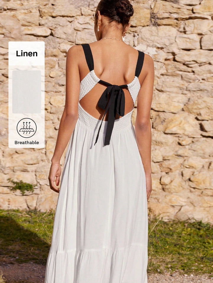 Rochie maxi SHEIN, alb