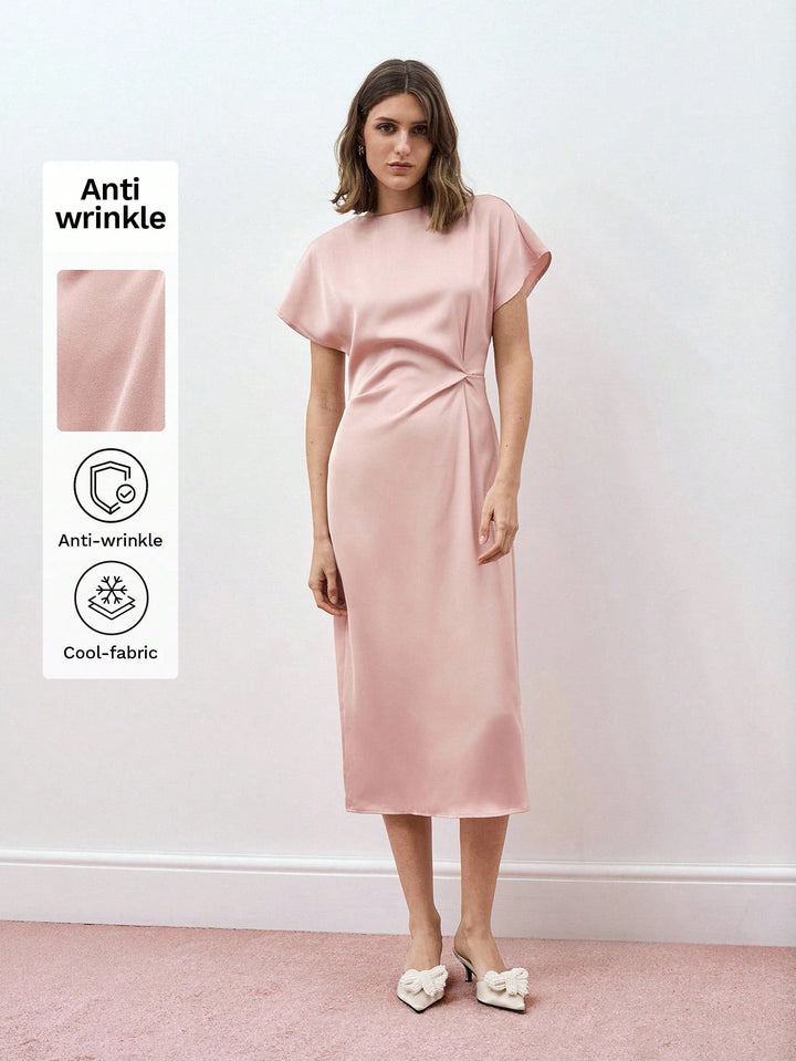 Rochie midi SHEIN, roz