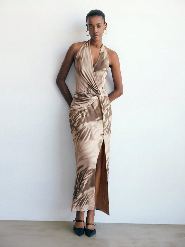 Rochie maxi SHEIN, maro
