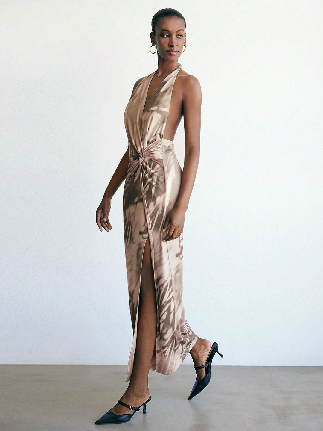 Rochie maxi SHEIN, maro